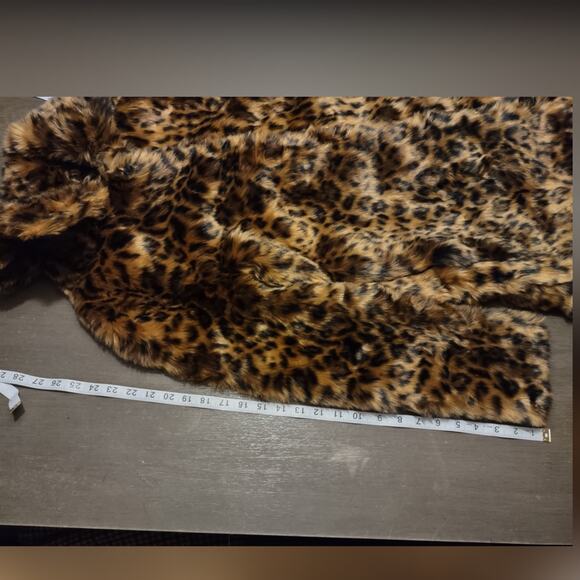 J. Crew Faux-fur leopard coat Size XXS - Picture 10 of 16